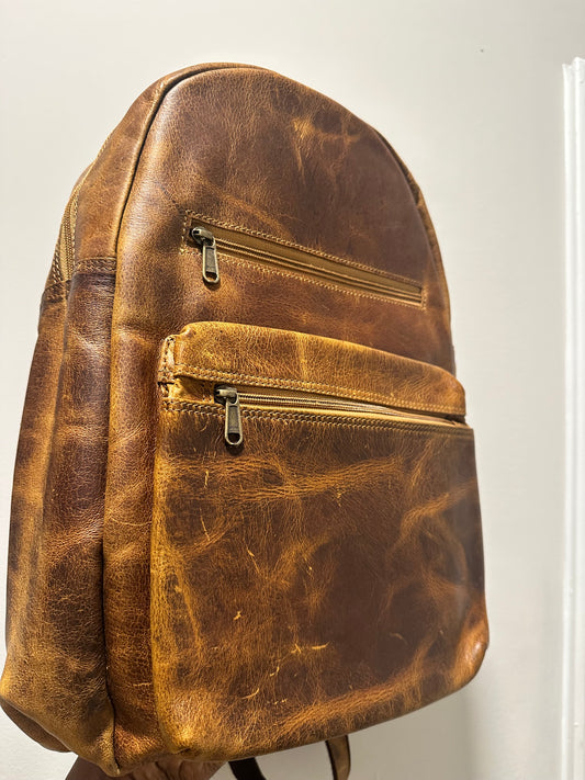 Vintage Crazyhorse Leather Backpack