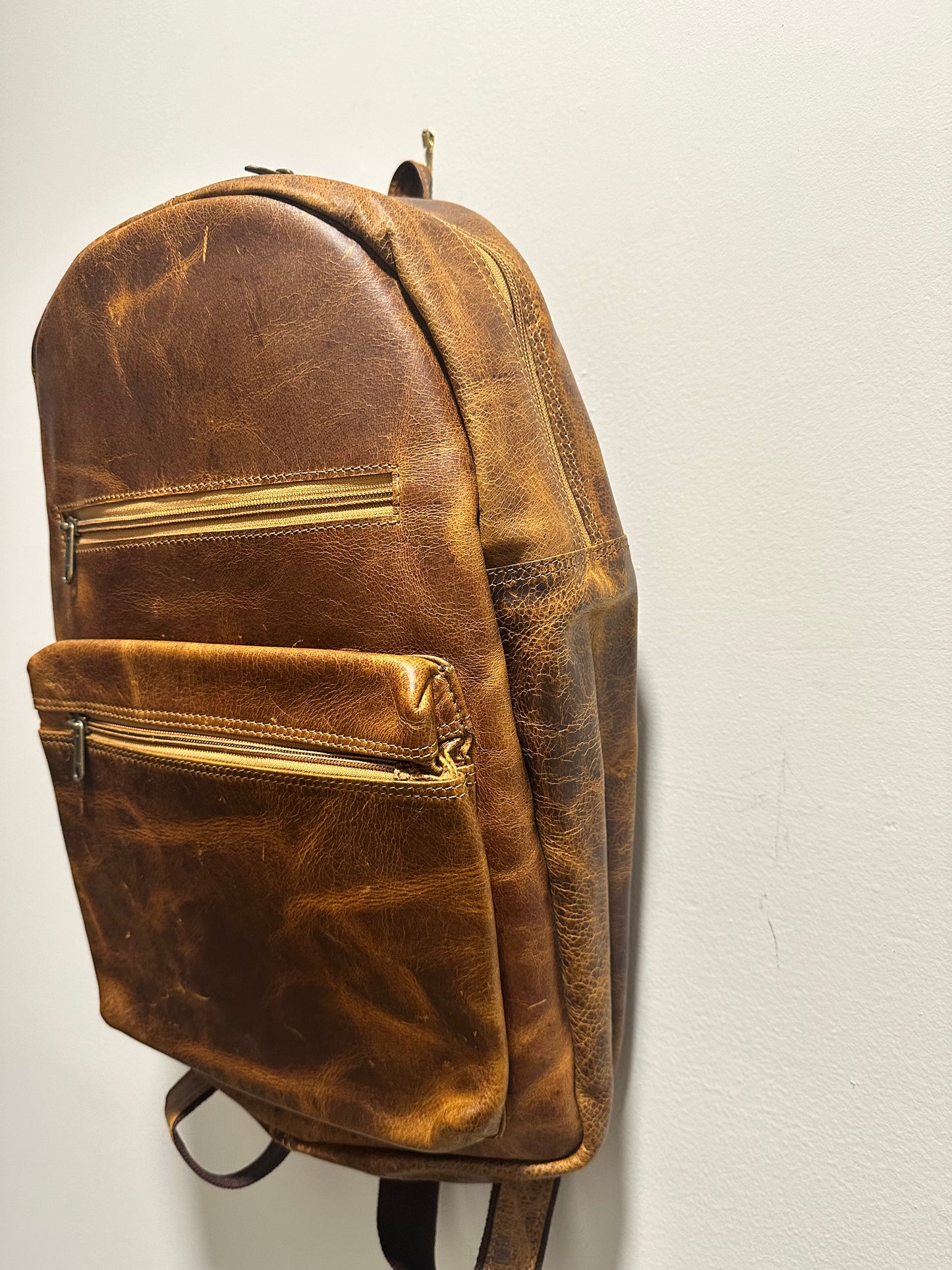 Vintage Crazyhorse Leather Backpack