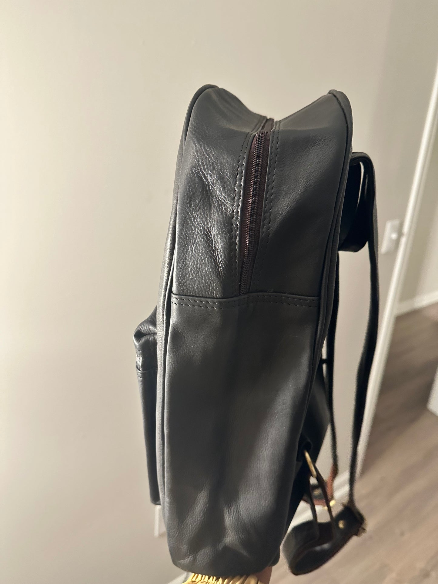 Vintage Genuine Cowhide Leather Backpack